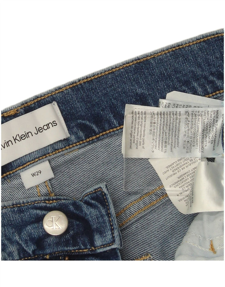 CALVIN KLEIN Pantaloncini di jeans da uomo W29 piccoli in cotone blu