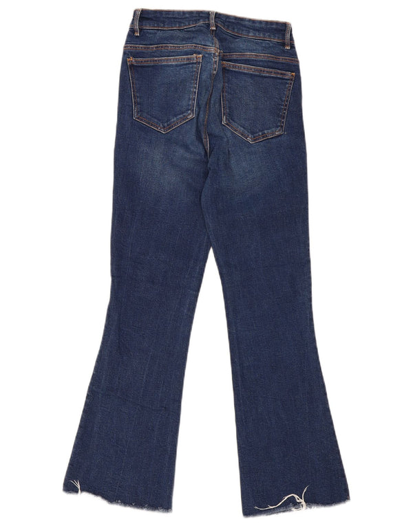 Jeans svasati da donna Zara EU 36 XS W26 L26 cotone blu navy