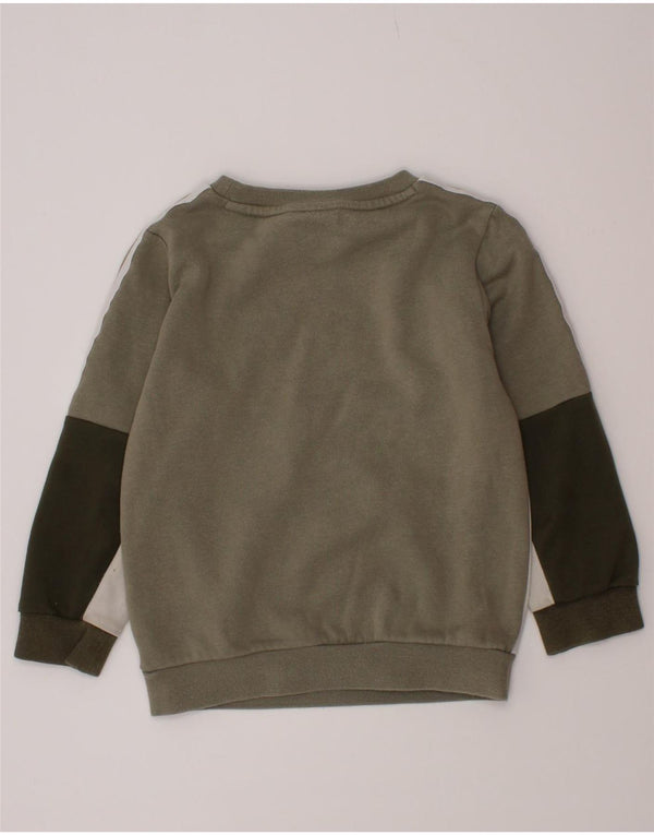 Felpa Adidas da ragazzo, 2-3 anni, colore grigio color block