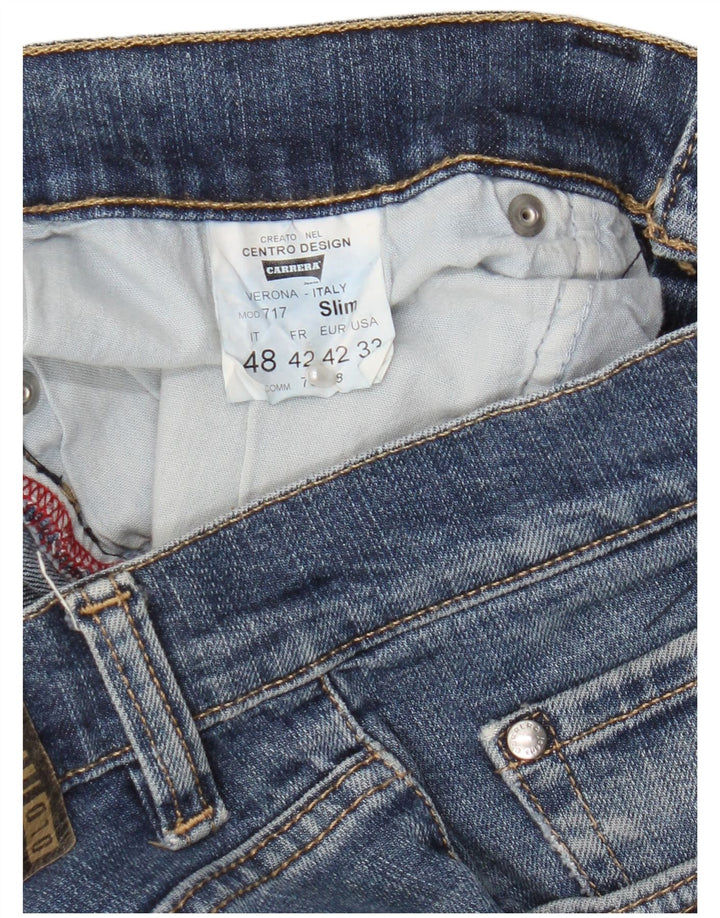 Jeans Carrera Uomo 717 Slim IT 48 Medio W33 L31 Blu Cotone