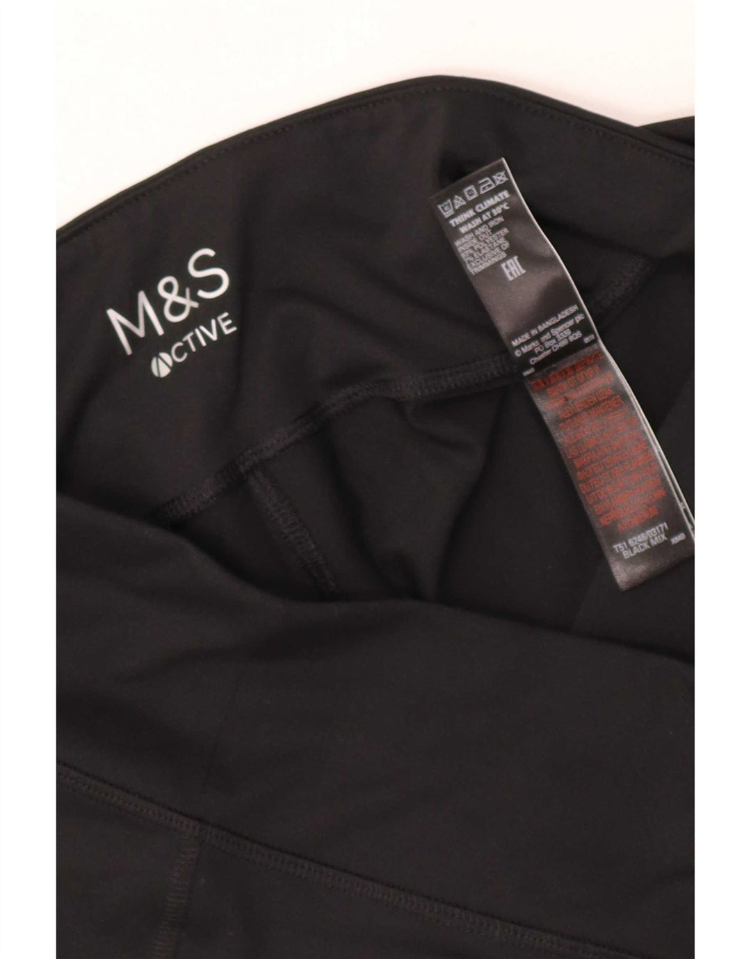 Leggings da donna Marks & Spencer UK 14 Large Nero Poliestere