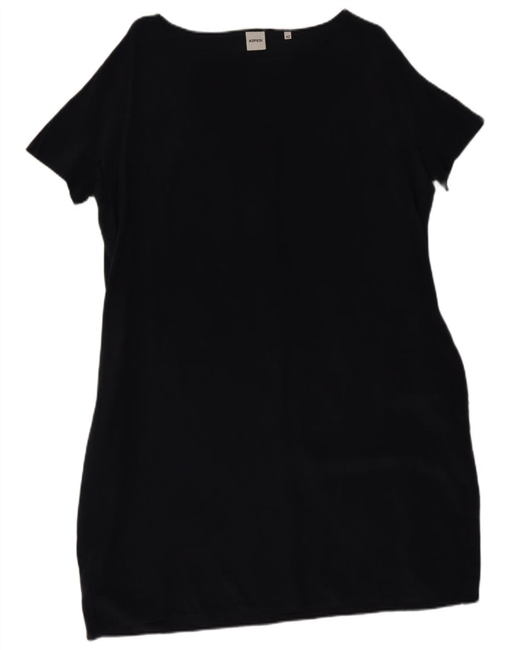 Abito Tubino Donna Aspesi IT 42 Medio Blu Navy In Seta