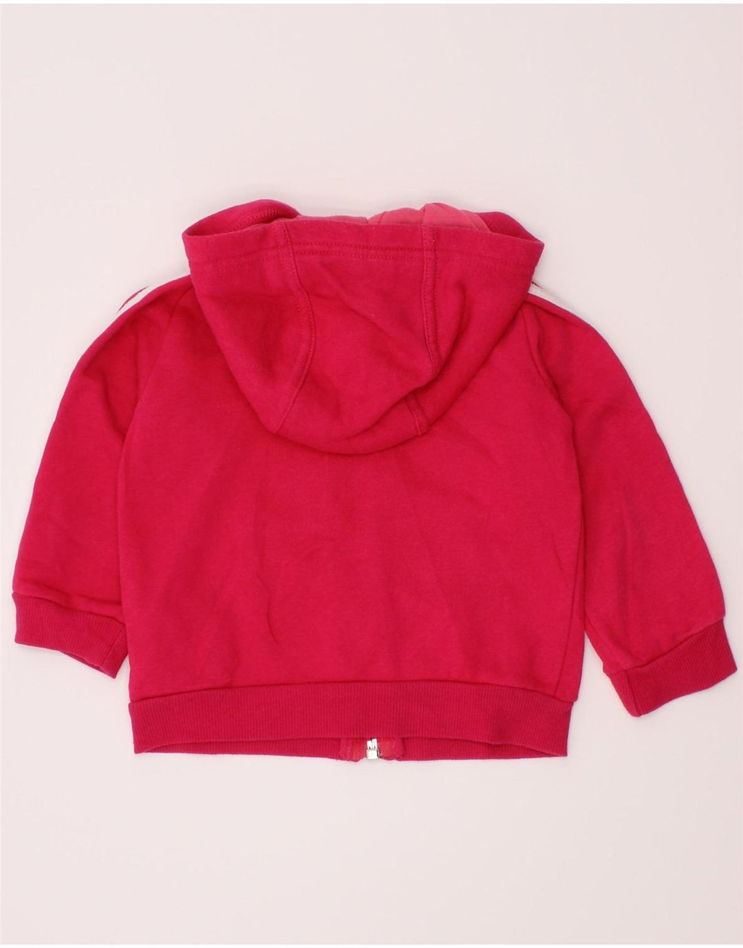 Maglione con cappuccio e zip grafica ADIDAS per neonata 3-6 mesi in cotone rosa