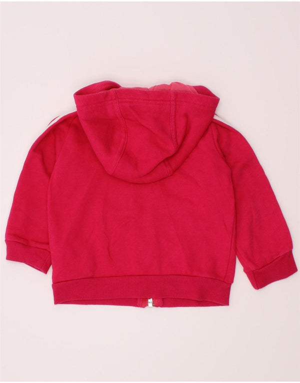 Maglione con cappuccio e zip grafica ADIDAS per neonata 3-6 mesi in cotone rosa