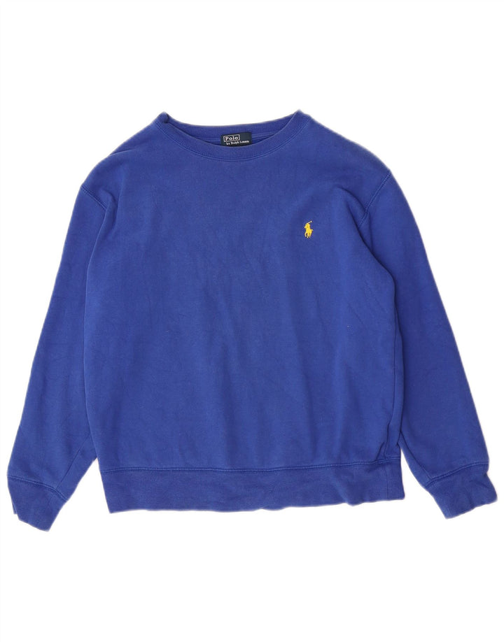 Polo Ralph Lauren Felpa da bambino 10-11 anni in cotone blu medio