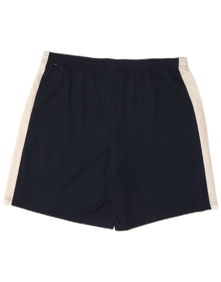 Pantaloncini sportivi Nike Dri Fit Slim da uomo, grandi, in poliestere color block blu navy