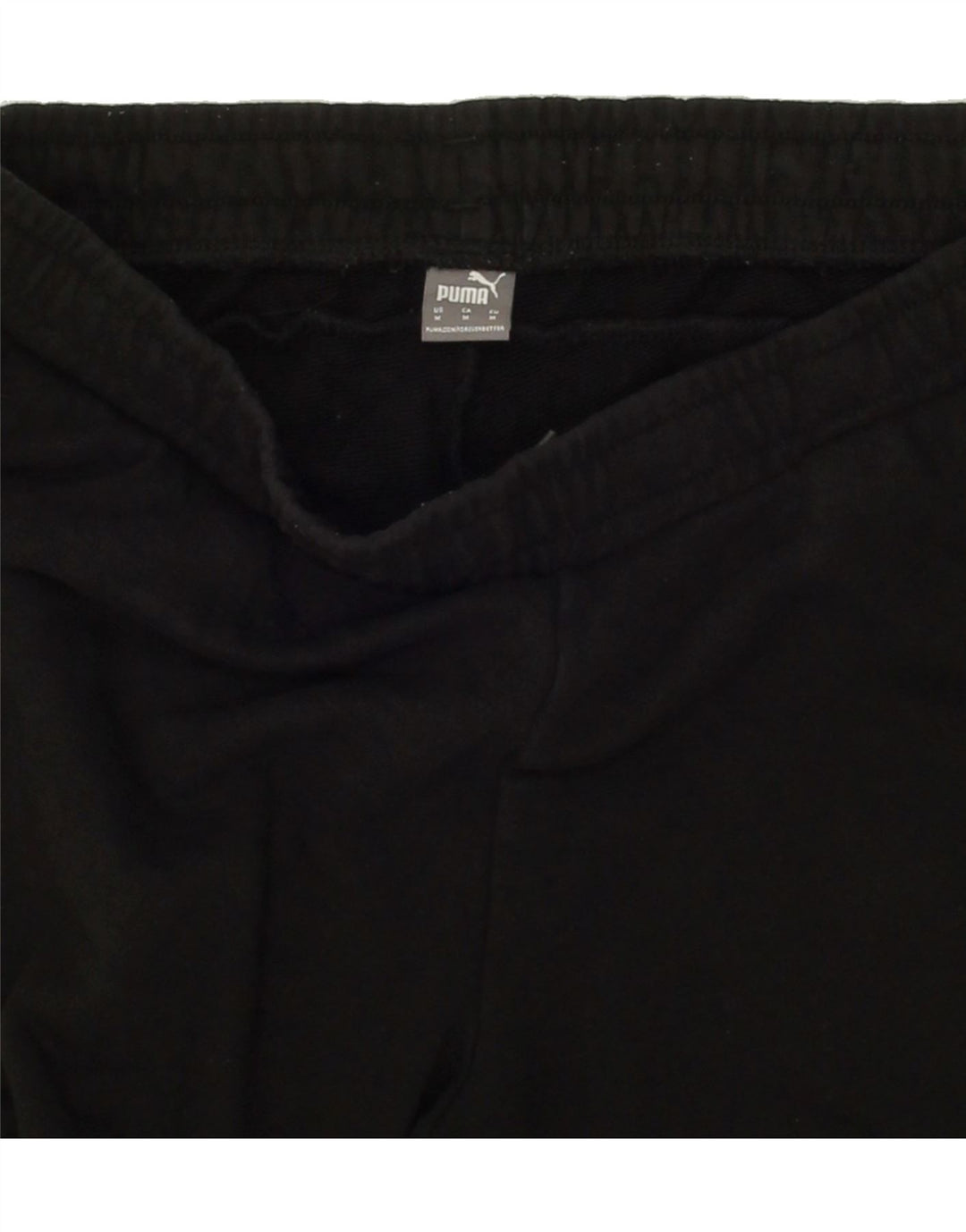 PUMA Womens Graphic Tracksuit Trousers Joggers UK 14 Medium Black Vintage Puma and Second-Hand Puma from Messina Hembry 