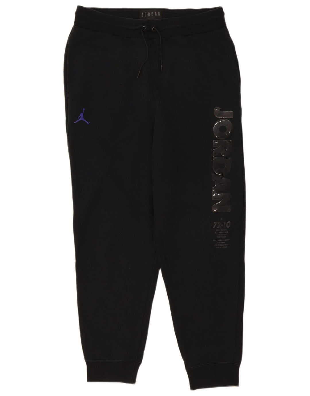 Pantaloni da tuta con grafica Jordan da uomo, pantaloni da jogging, cotone nero medio