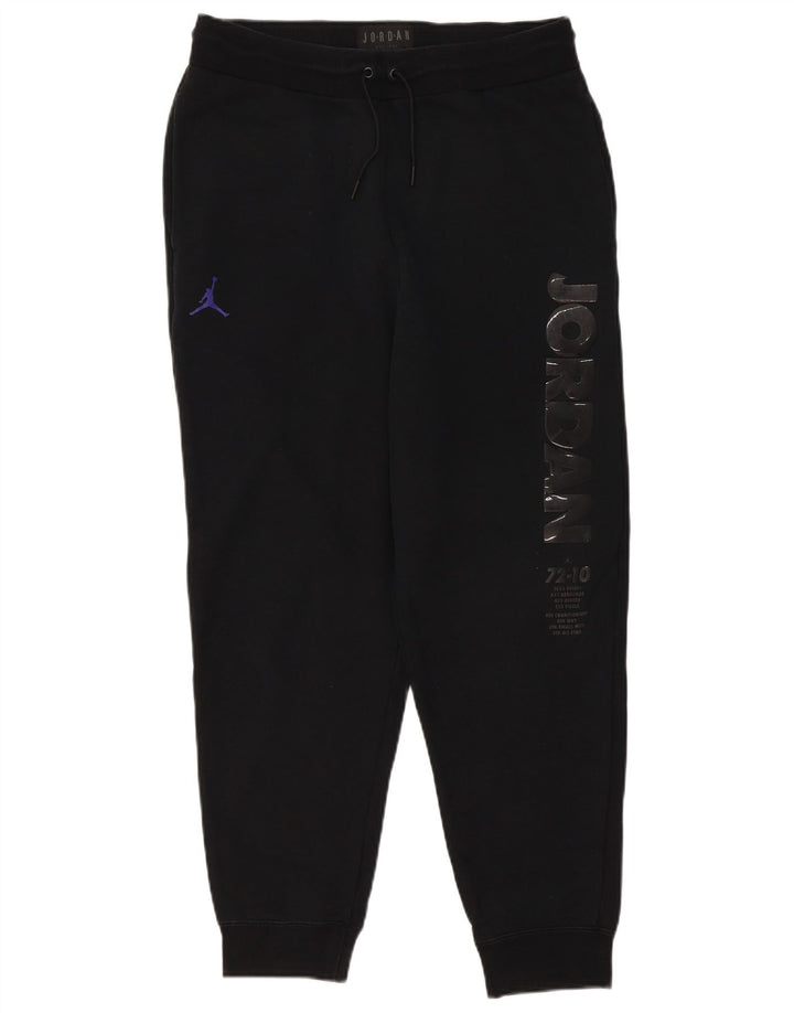 Pantaloni da tuta con grafica Jordan da uomo, pantaloni da jogging, cotone nero medio