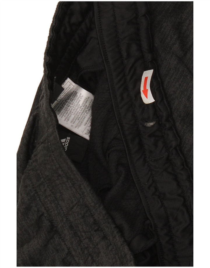 Pantaloni da tuta da uomo Adidas Large in poliestere chiazzato nero