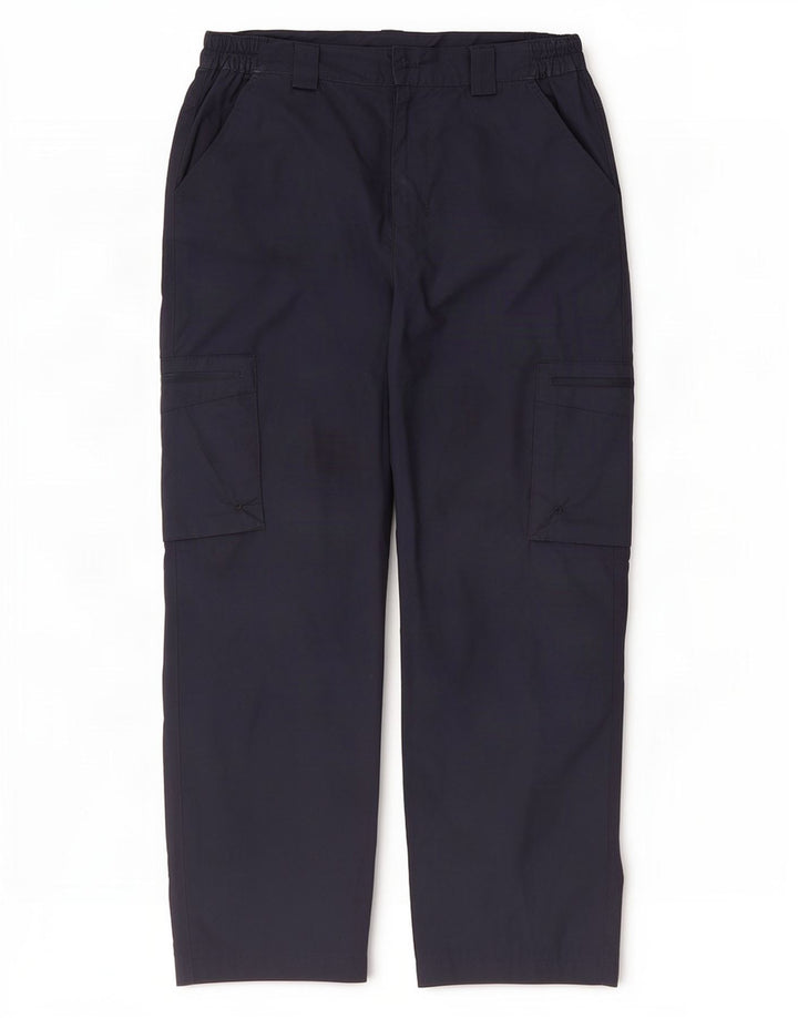 Pantaloni cargo dritti da uomo Mountain Warehouse W32 L27 poliestere blu navy