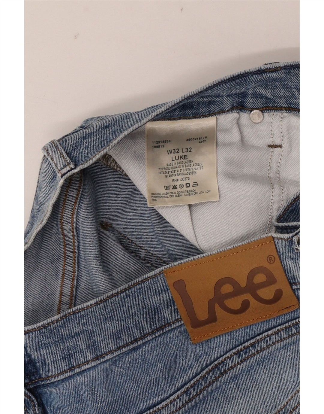 Jeans Lee Luke Slim da uomo W32 L32 in cotone blu