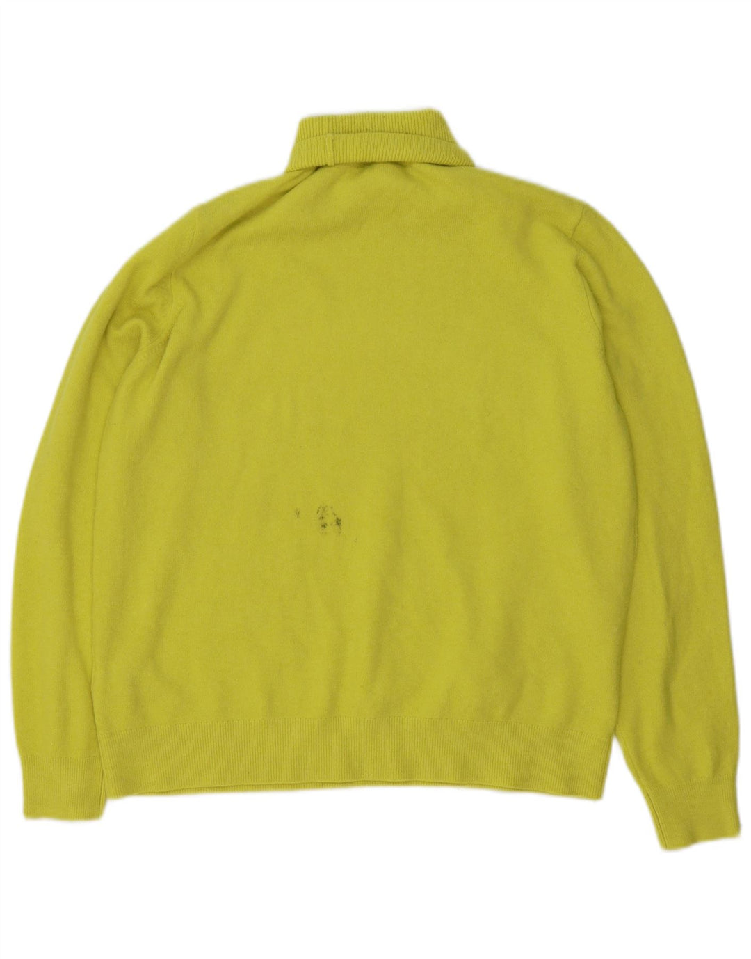 Maglione maglione da uomo Marks & Spencer a collo alto in poliestere verde medio