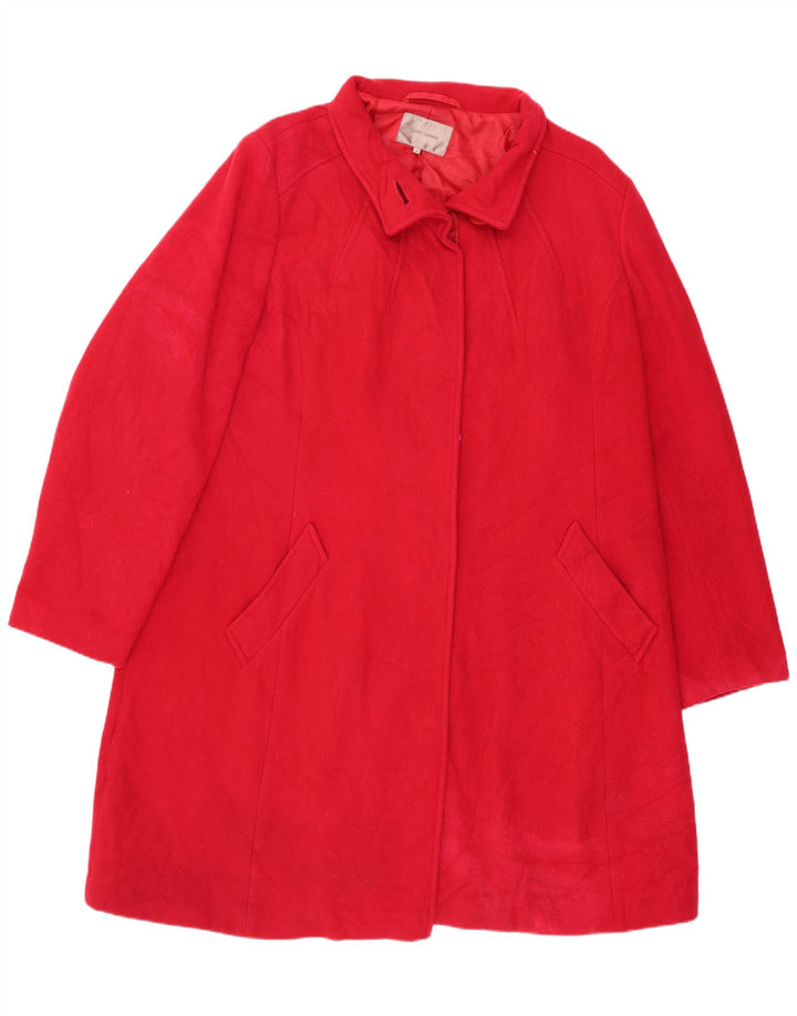 Soprabito da donna John Lewis UK 18 XL lana rossa