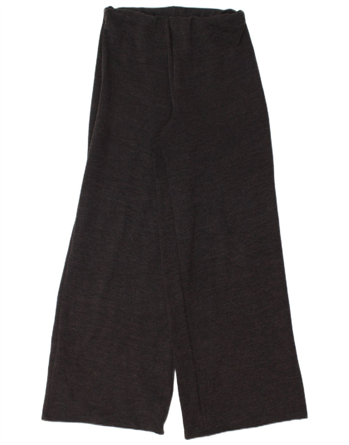 Pantaloni casual a gamba larga da donna Zara piccoli W26 L30 poliestere nero