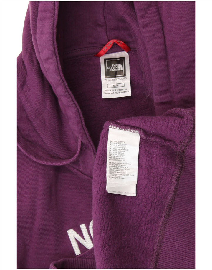 THE NORTH FACE Felpa con cappuccio grafica da donna UK 12 Cotone viola medio