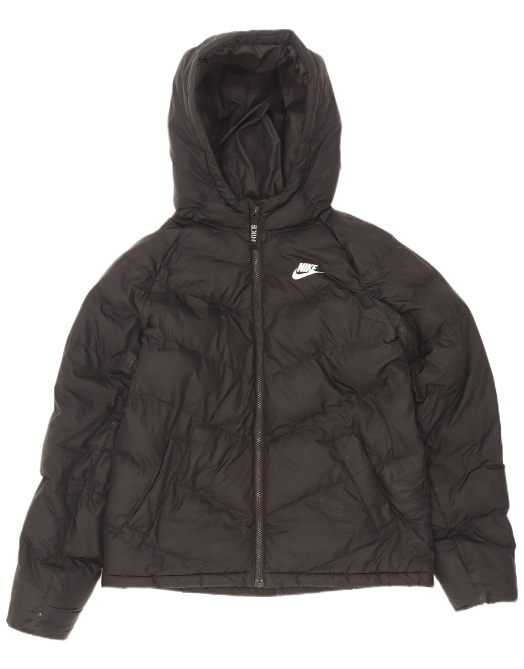 Giacca imbottita con cappuccio Nike da bambino 13-14 anni XL poliestere nero