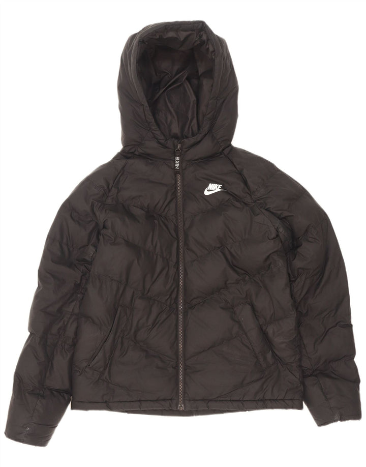 Giacca imbottita con cappuccio Nike da bambino 13-14 anni XL poliestere nero