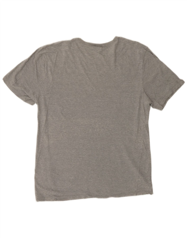 T-shirt da donna HUGO BOSS Top UK 16 grande in cotone grigio