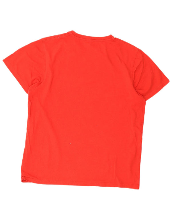T-shirt grafica da uomo Mountain Warehouse Top in cotone rosso medio