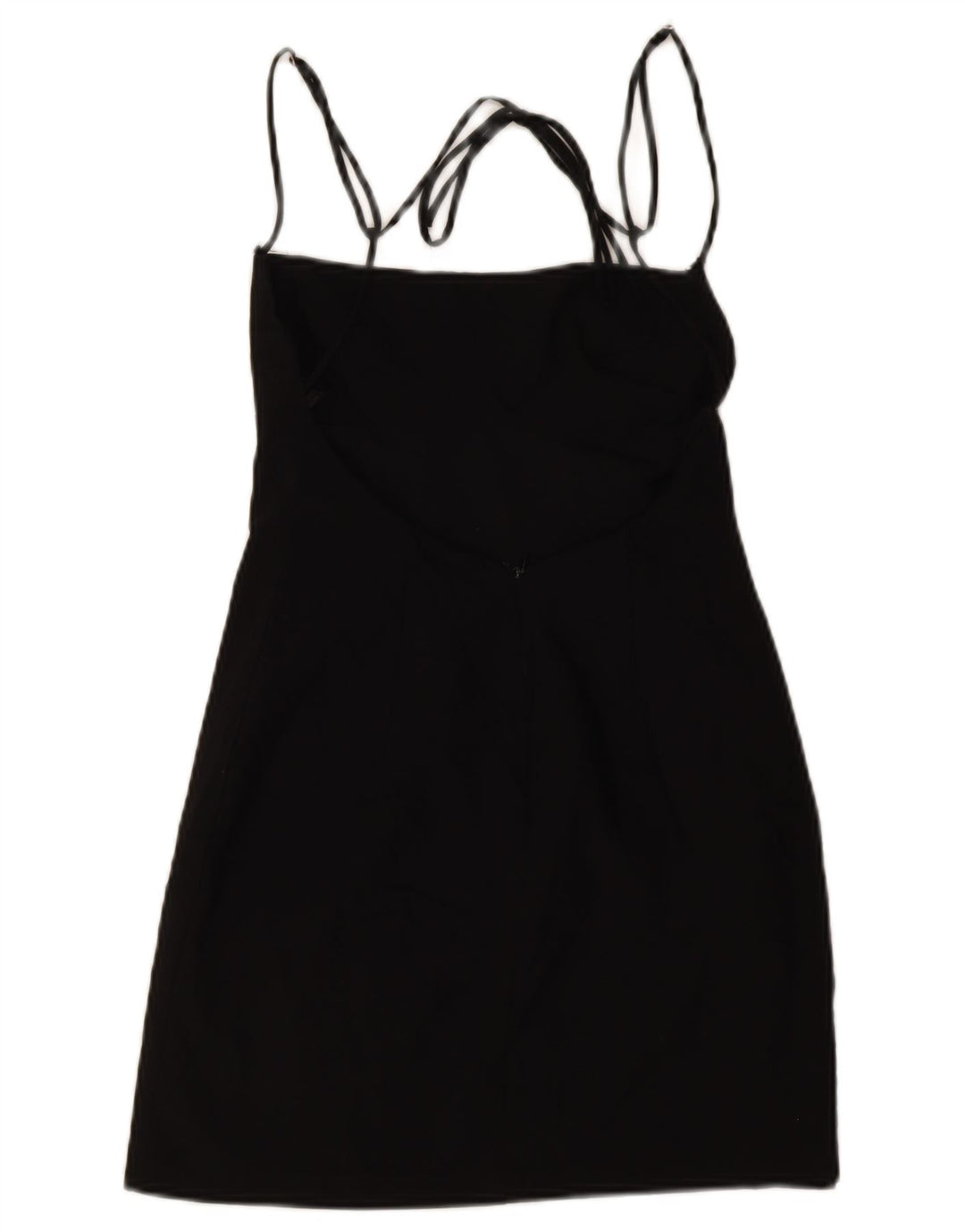 Mini abito con spalle scoperte Zara da donna UK 14 medio nero