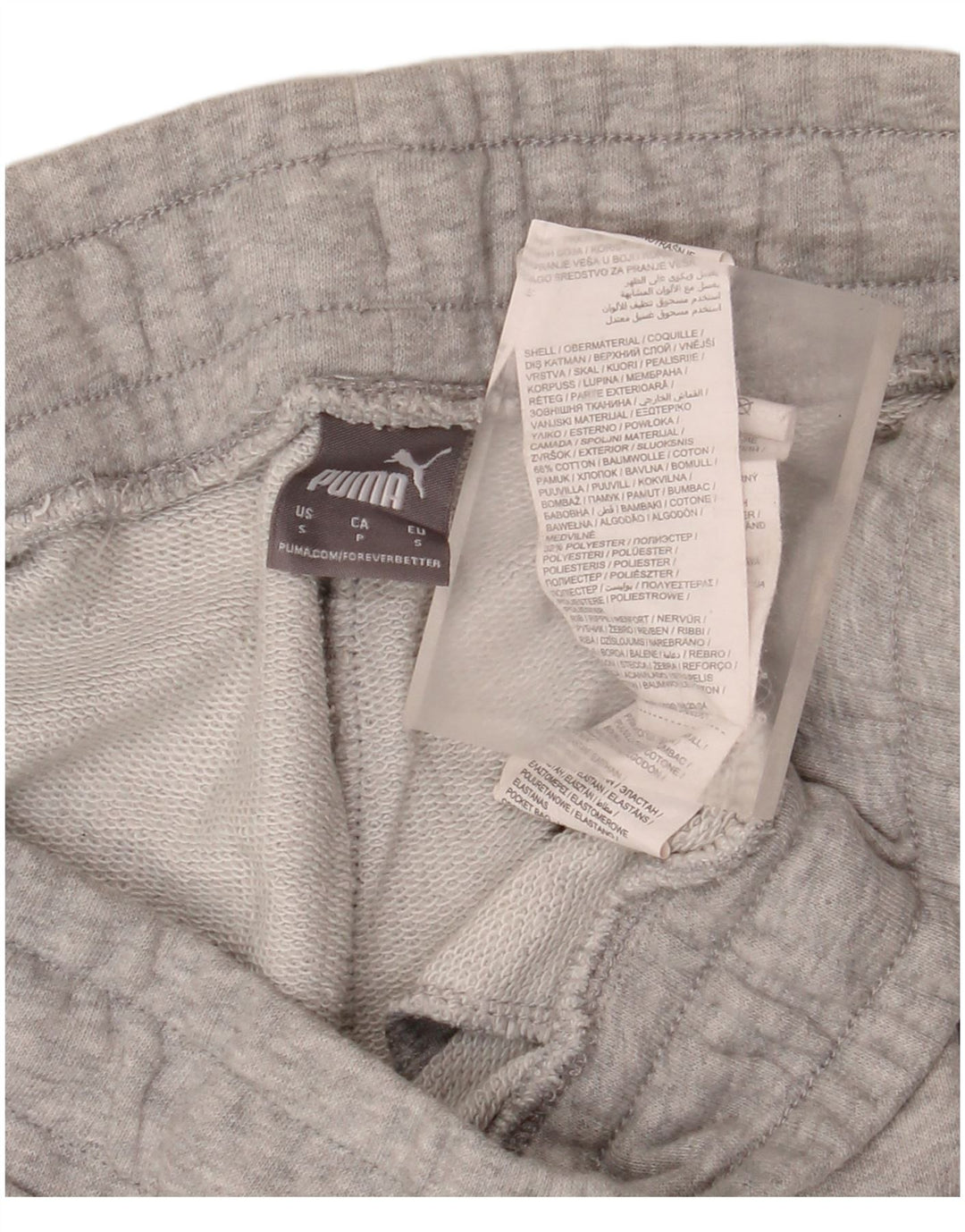 Pantaloni da tuta con grafica Puma da donna Joggers UK 10 Small Grey Flecked