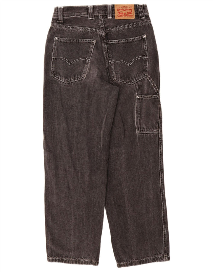 Jeans Levi's da donna cargo affusolati W25 L26 cotone grigio
