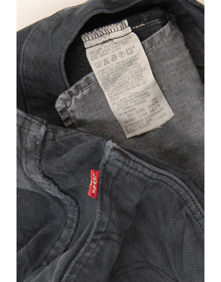 Pantaloncini di jeans da donna Levi's W33 cotone blu navy medio