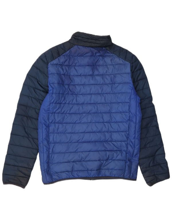 Giacca imbottita da uomo Ellesse UK 38 Poliestere color block blu medio