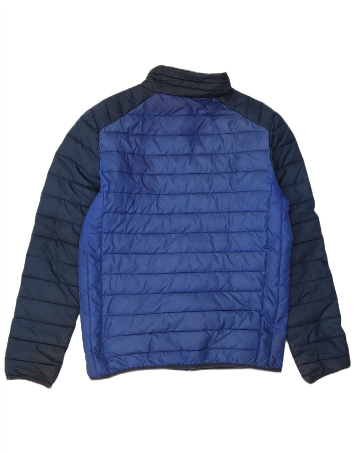 Giacca imbottita da uomo Ellesse UK 38 Poliestere color block blu medio