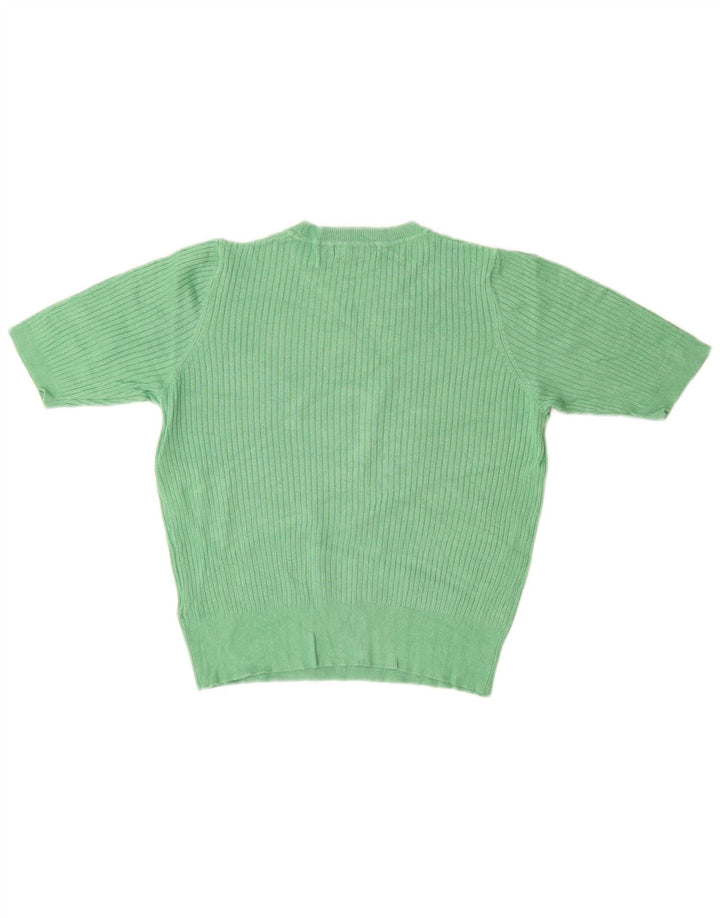 MARKS & SPENCER Maglione girocollo da donna UK 12 Verde medio