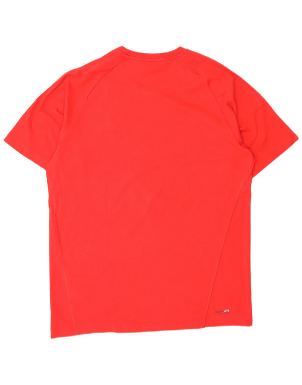 T-shirt Adidas Clima 365 da uomo in cotone rosso medio