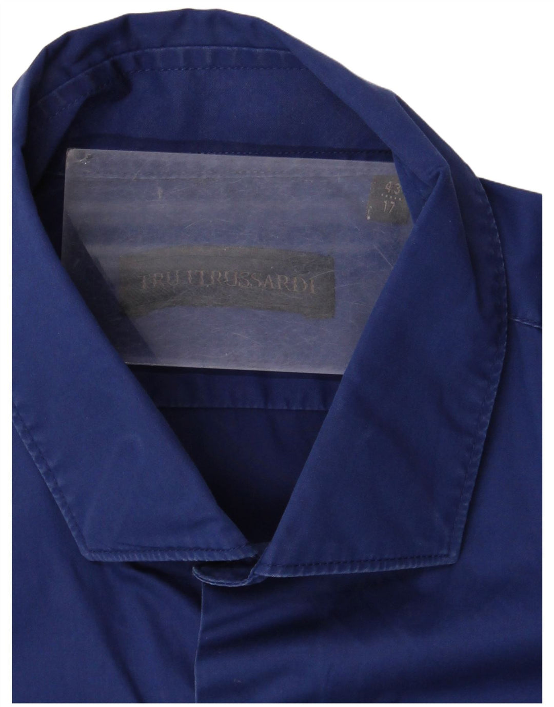 Camicia Uomo Trussardi Taglia 43 17 XL Cotone Blu