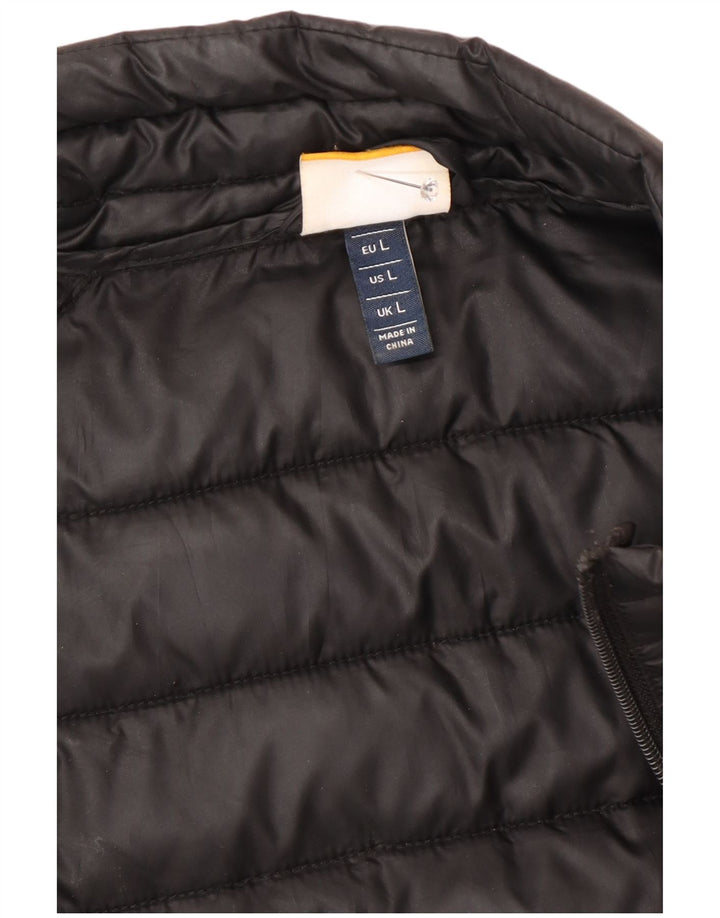 Giacca imbottita grafica da uomo Ellesse UK 40 grande poliestere nero