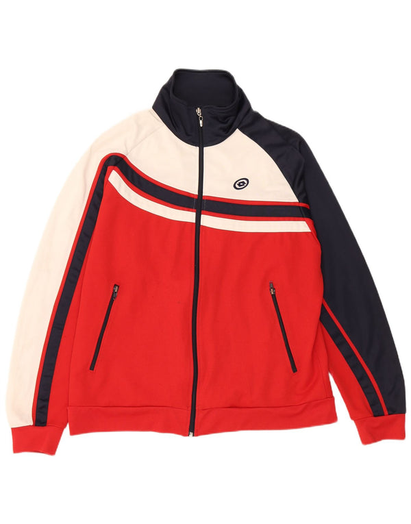 Giacca da tuta da donna Lotto UK 16 Large Rosso Colorblock