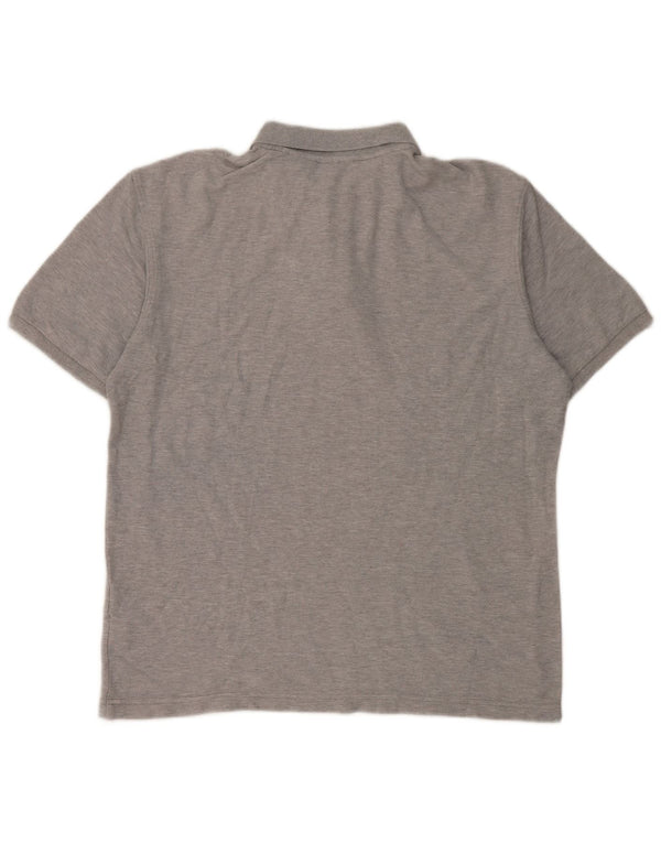 Polo da uomo Fila Large in cotone grigio