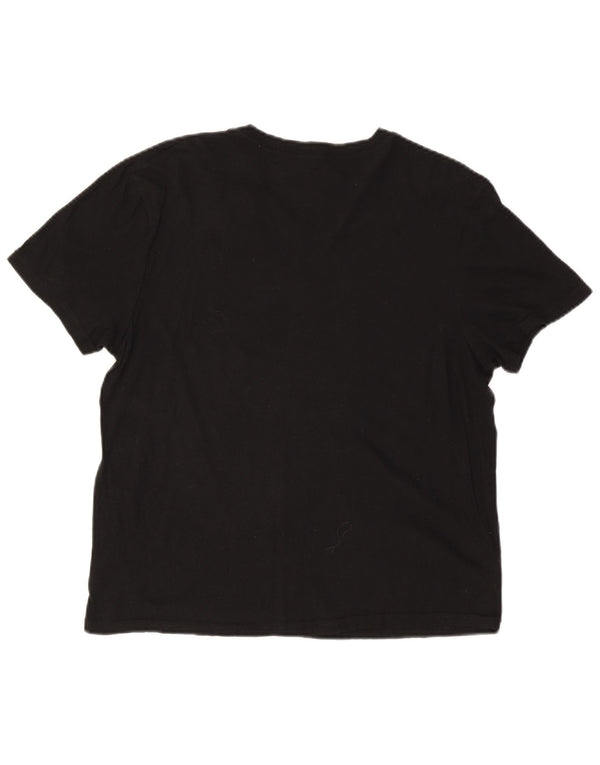 Levi's Womens T-Shirt Top EU 42/44 Large Black Cotton