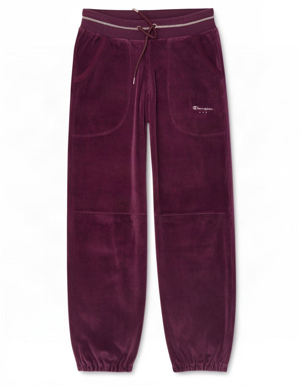 Pantaloni da tuta in velluto per ragazze Champion, pantaloni da jogging, 9-10 anni, viola medio