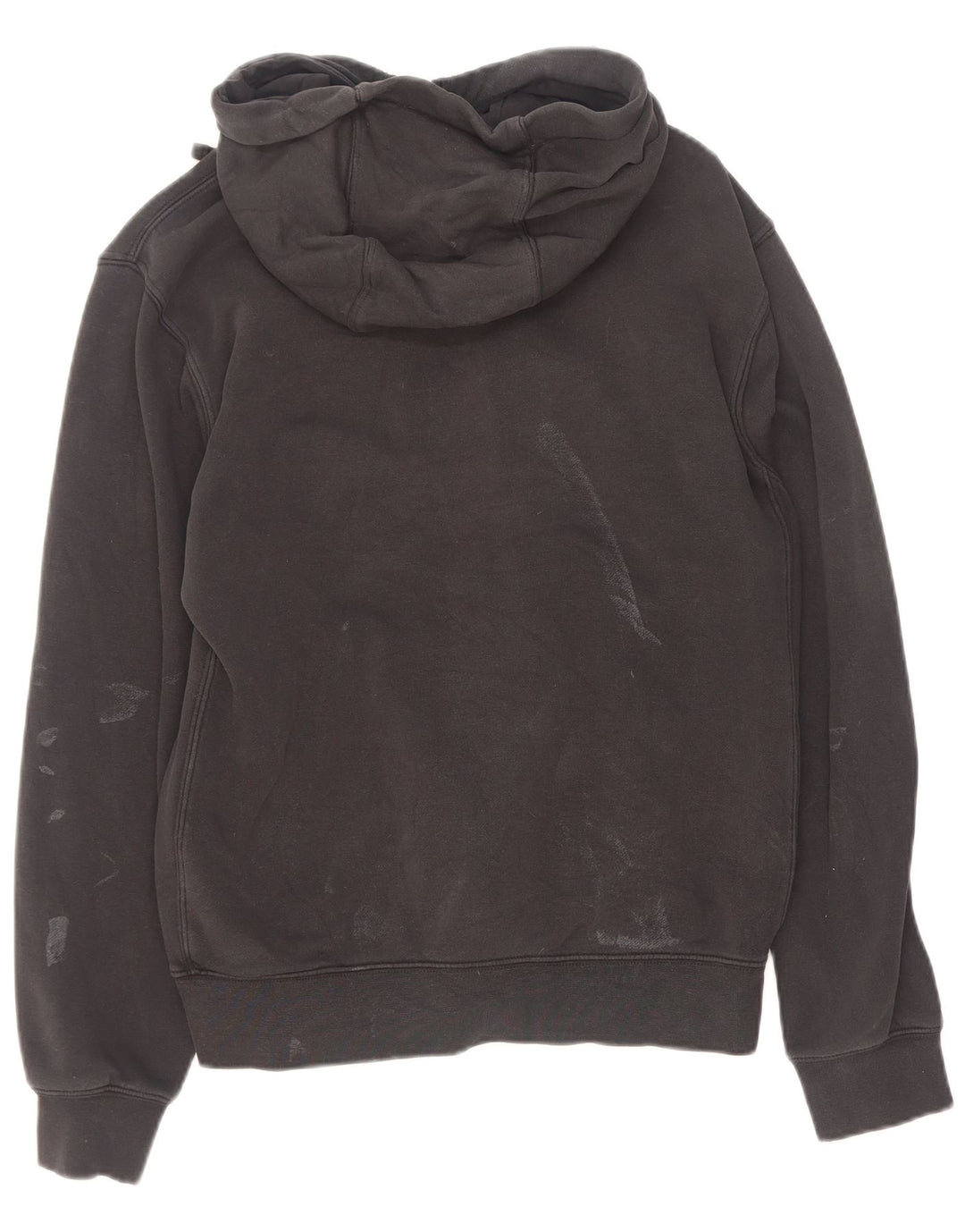 Felpa con cappuccio e zip Nike da uomo piccola in cotone nero