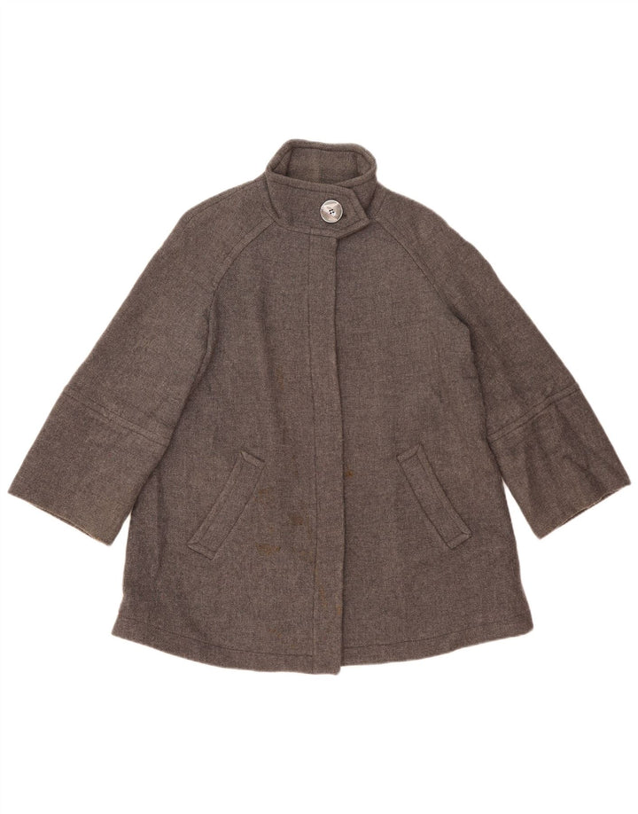 Soprabito oversize da donna Zara UK 10 piccolo in lana grigia