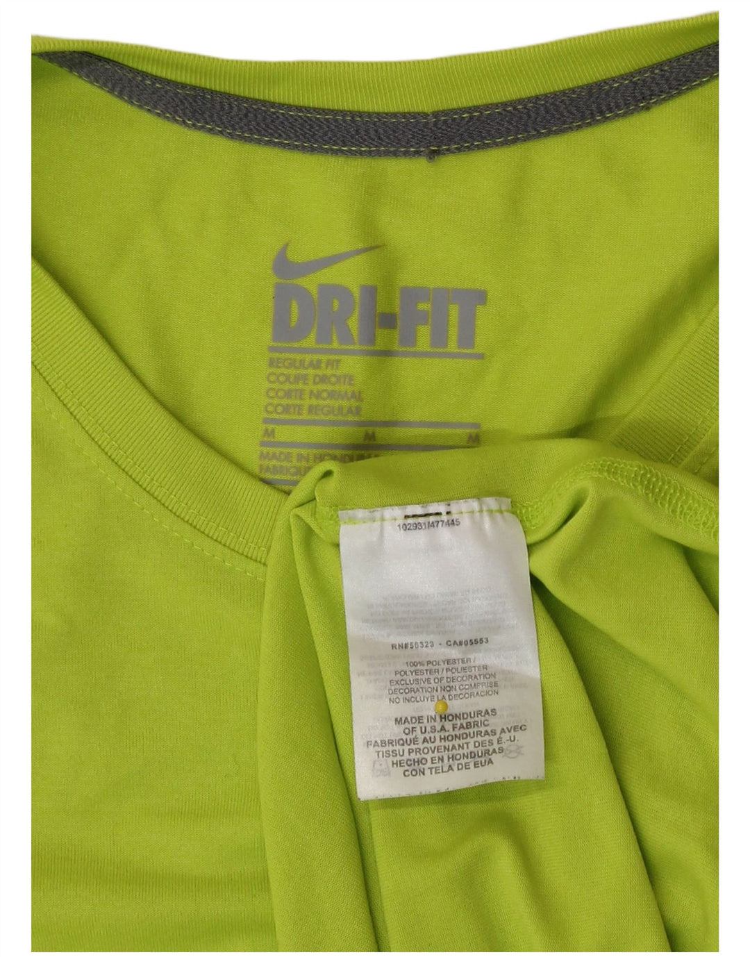 Nike Donna Dri Fit Regular Fit Top Manica Lunga UK 14 Verde Medio