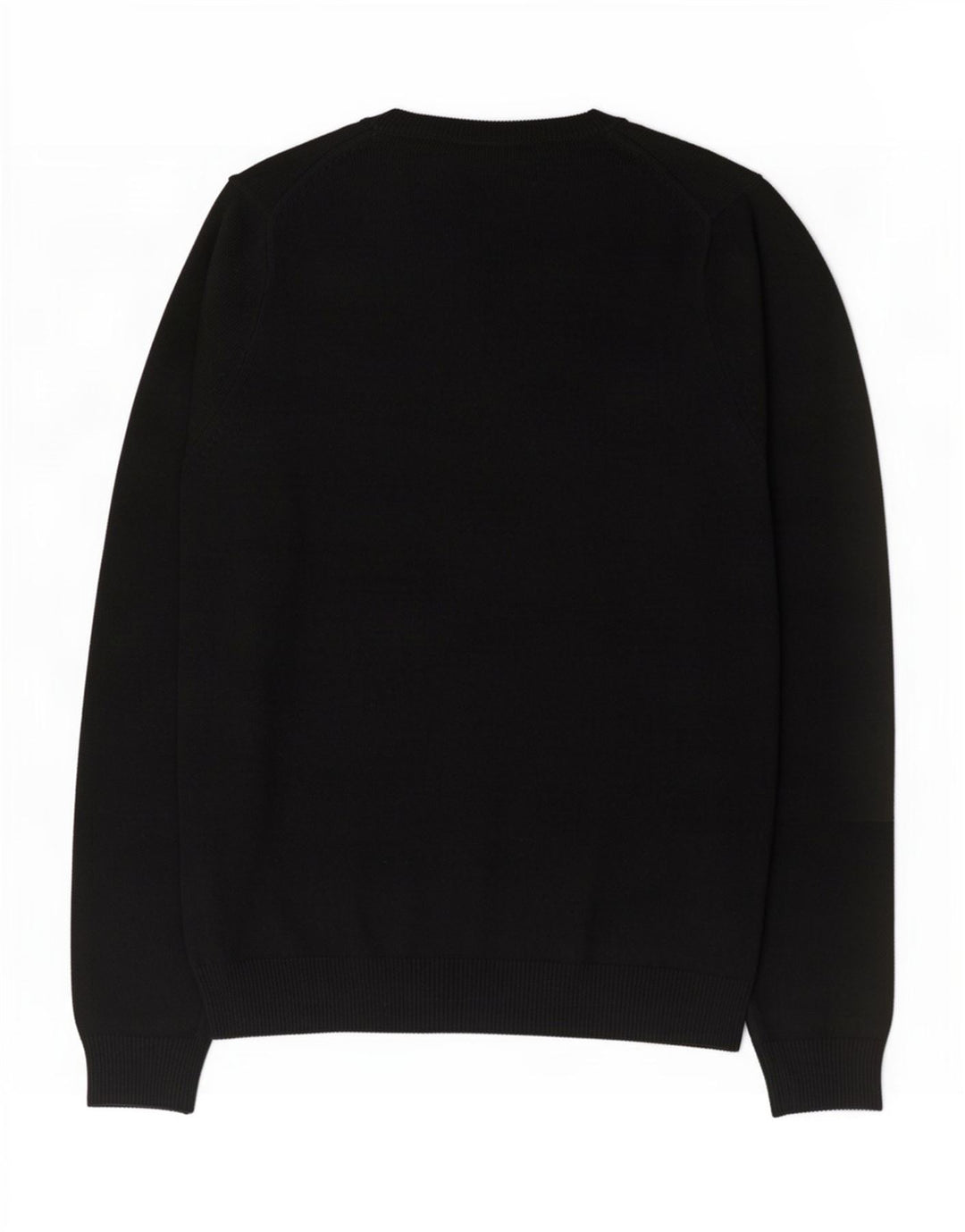Maglione da uomo Marks & Spencer con scollo a V XL in lana d'agnello nera