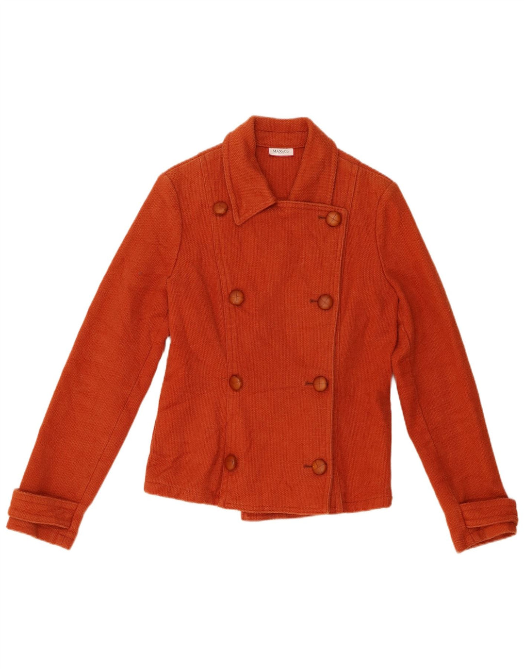 Cappotto da marinaio da donna Max & Co. UK 10 piccolo cotone arancione