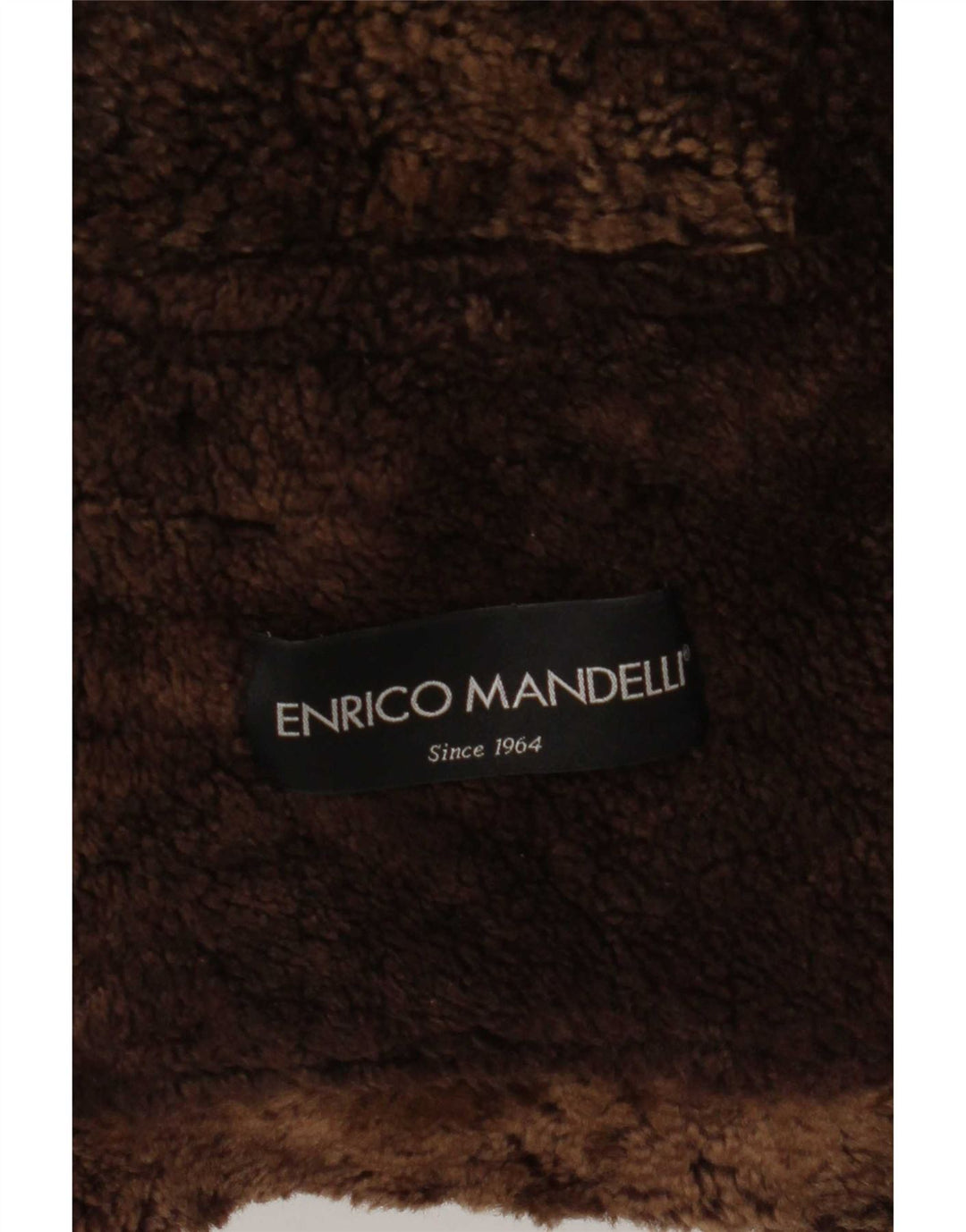 Giubbotto Shearling Donna Enrico Mandelli IT 46 Large Marrone Colorblock