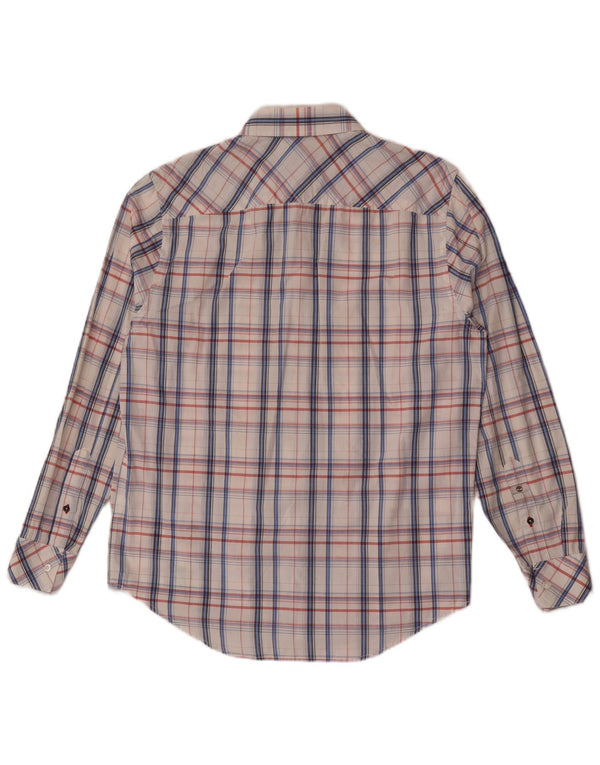 Camicia Timberland da uomo vestibilità regolare in cotone a quadri bianco medio