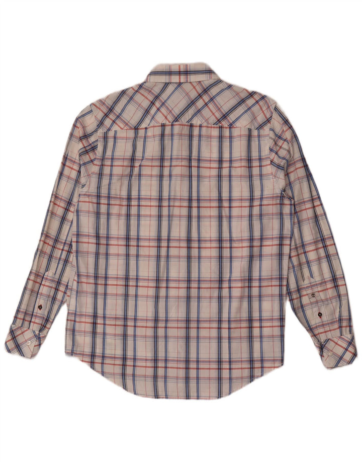 Camicia Timberland da uomo vestibilità regolare in cotone a quadri bianco medio