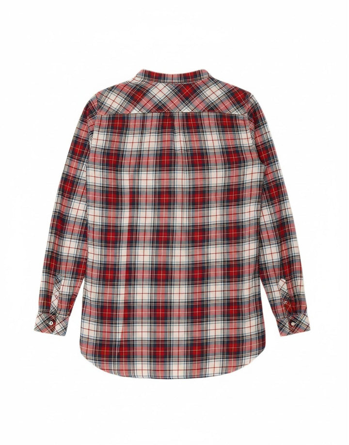 TOMMY HILFIGER Womens Pullover Shirt Dress US 8 Medium Red Check Cotton