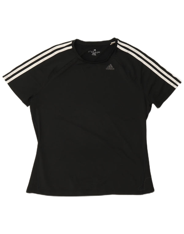 T-shirt Adidas Climalite da donna Top UK 20/22 XL poliestere nero
