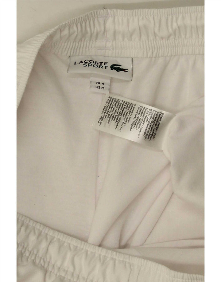 Pantaloncini sportivi da uomo Lacoste taglia 4 medio poliestere bianco