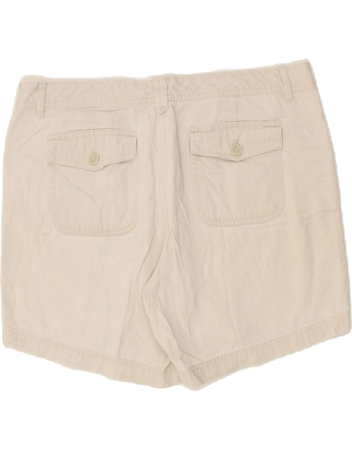 EDDIE BAUER Womens Chino Shorts US 12 Large W34  Beige Cotton Vintage Eddie Bauer and Second-Hand Eddie Bauer from Messina Hembry 
